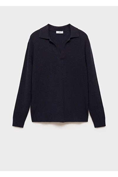 MANGO Man Polo-Pullover aus Wollmischung