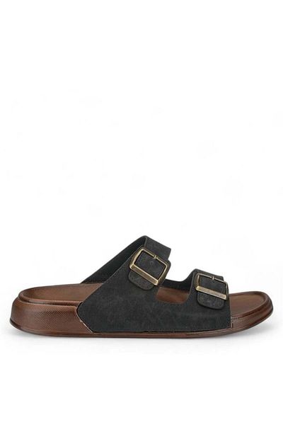 Ayzen Men's 42-44 Black Comfort Slippers