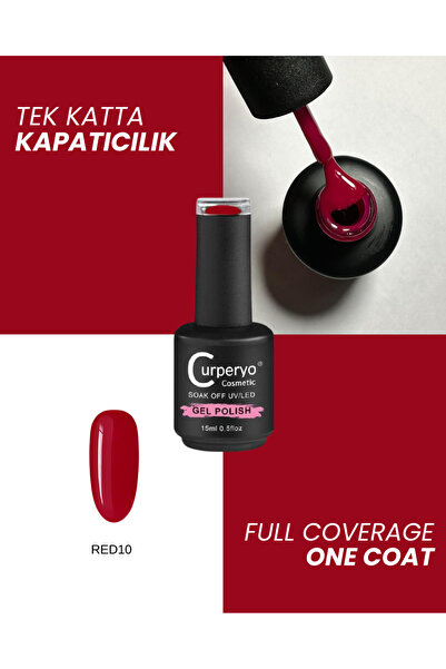 CURPERYO 15 ML KALICI OJE CLASSİC RED 10