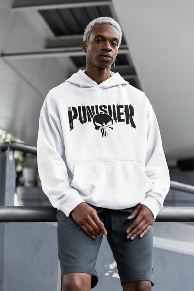 SEVBANO Punisher majica sa kapuljačom unisex oversize dizajna iz filma