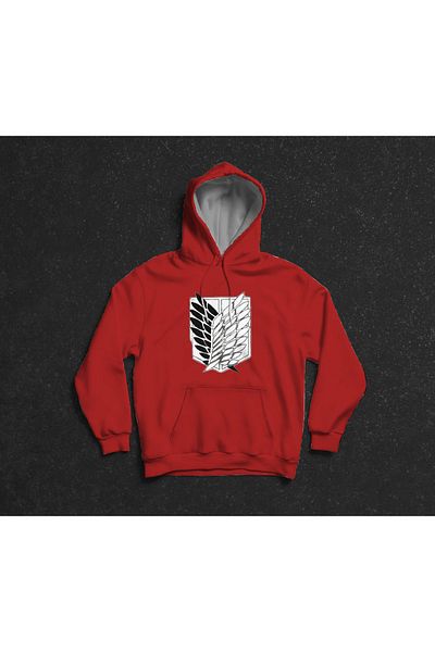 Merkür Store Attack on Titan Printed - Unisex Oversize Hooded Hoodie Sweatshirt