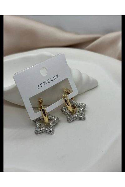 DELLS ACCESSORY Full Stone Star Earrings