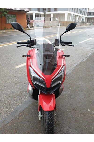 MOTOCAM Rks Reale 125 Ön Cam 2023-2025 Model uyumlu 65cm Şeffaf Renkli 4mm OR...