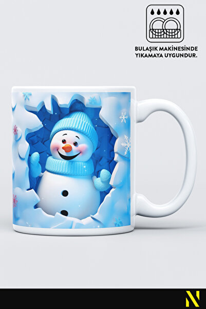 nilizma Christmas New Year Themed Snowman Mug Cup Mug 330 ml