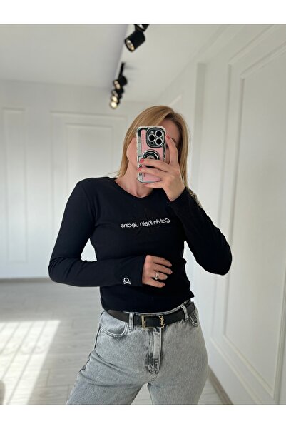 Store Parmak Geçirme Detaylı Fitilli Triko