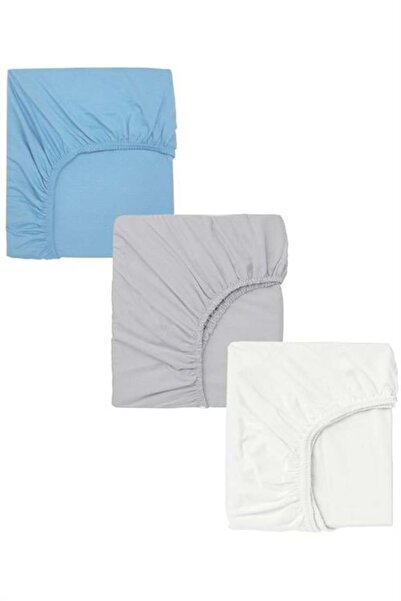 COTENCONCEPT 3 Adet 65 X 95 X 10 Cm Anne Yanı Lastikli Penye Kumaş Bebek Çarşafı