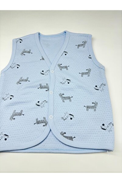 EM&FA TEKSTİL Zebra Patterned 100% Cotton Children's Vest