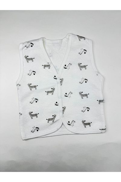 EM&FA TEKSTİL Vestă pentru copii 100% bumbac cu model zebră