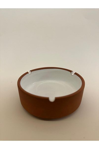 DEKOBAHÇE Glazed Pottery Ash Tray 11 cm