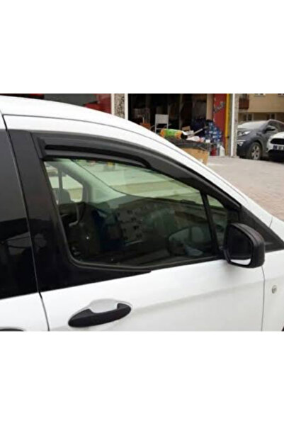 İtibar Ford Courier 2014-2023 Uyumlu Mugen Cam Rüzgarlığı Seti Piano Black Ön...