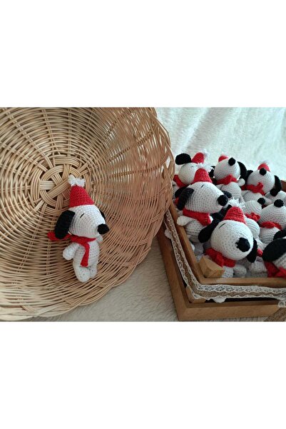 ev atölyem amigurumi snopy anahtarlık