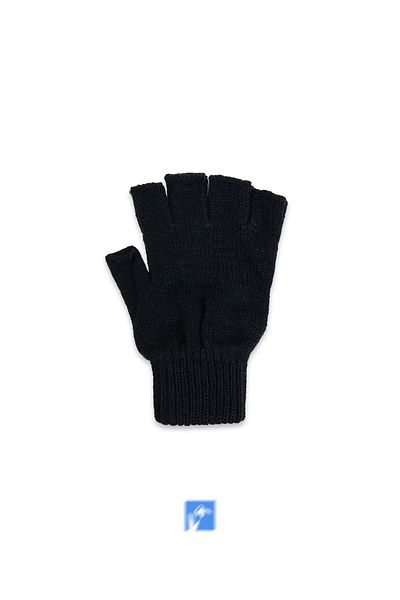 Kardelen Butik Denizli New Autumn and Winter, Solid Color Windproof Acrylic Cut Finger Gloves for Adult