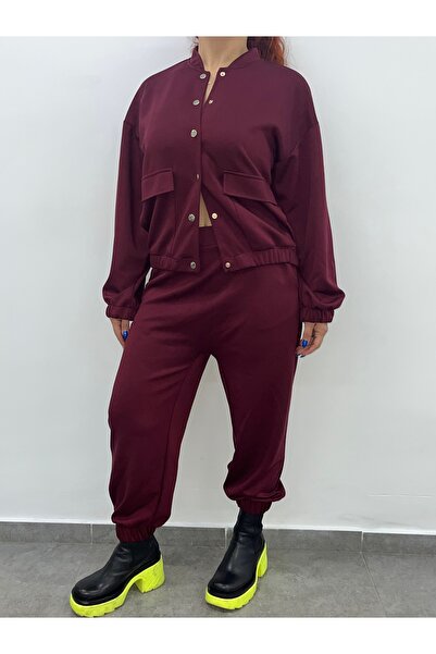 Butik Modal bomber ceket şalvar tip pantalon spor eşofman takım