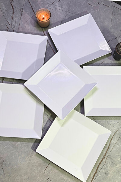 INNOX 23 cm Square Plate Polycarbonate (6 Pieces)