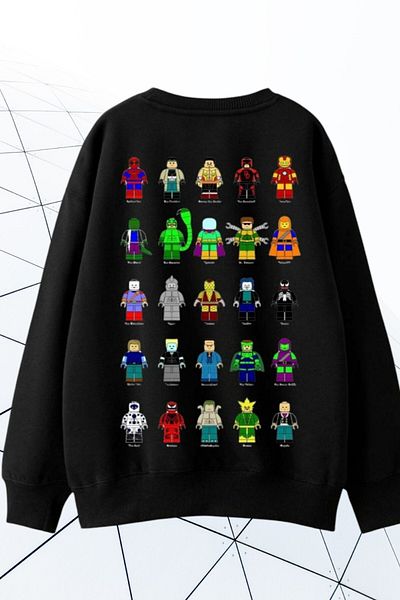 LEON CLUB Унисекс детски суитшърт за нов сезон, черен, Roblox