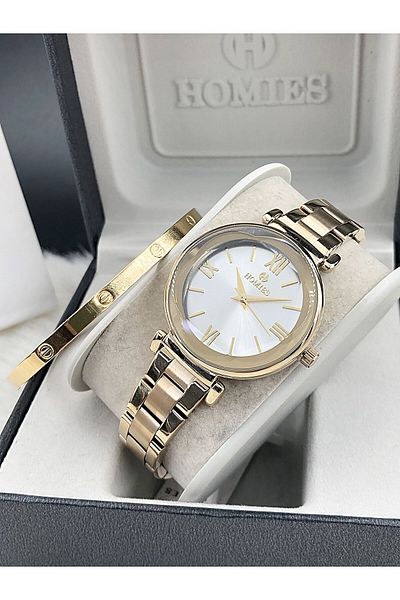 Homies New Season Wrist Watch and Steel Bracelet Gift - Hmsby- 2024121040