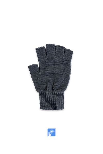 Kardelen Butik Denizli New Autumn and Winter, Solid Color Windproof Acrylic Cut Finger Gloves for Adult