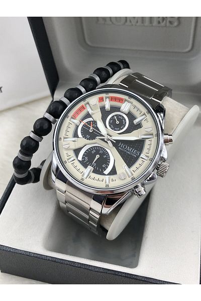 Homies Men's Watch Natural Stone Bracelet New Season with Gift Hmsek- 2024121045