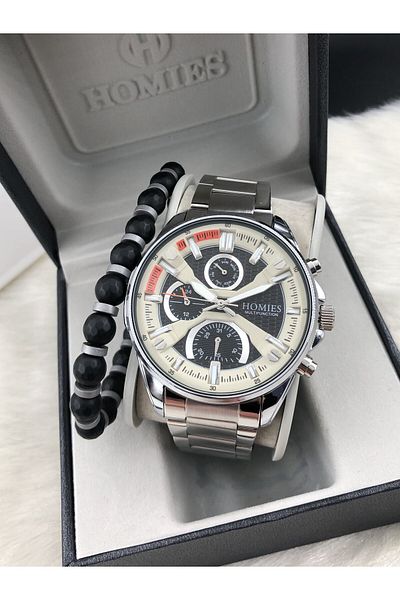 Homies Men's Watch Natural Stone Bracelet New Season with Gift Hmsek- 2024121045