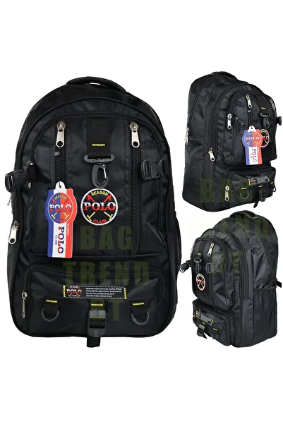 Bag Trend BT Camping Bag, Mountaineer, Backpack, 45 Liters, Wide, Thick Fabric, (Black)