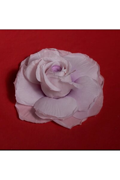 Rose Pek şifon gül broş yaka çiçeği abiye aksesuarı