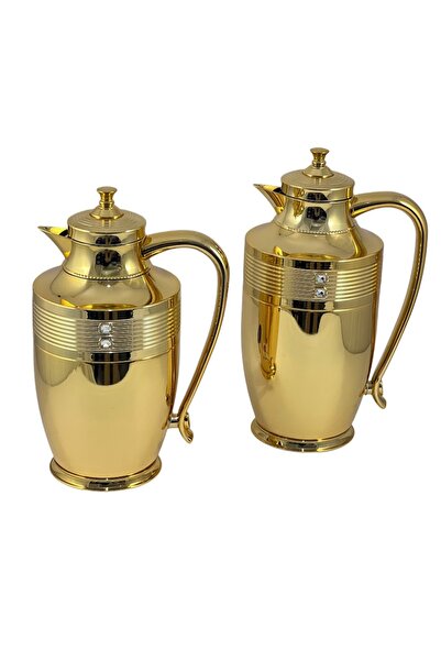 AVCI HOME MAKER 2 PIECES FLASK SET 0.75 LITRE AND 1 LITRE - GOLD