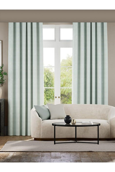 bizdenperde Завеса с каменен цвят, без влакна, слънцезащитен екран, високо качество (ENxBOY)