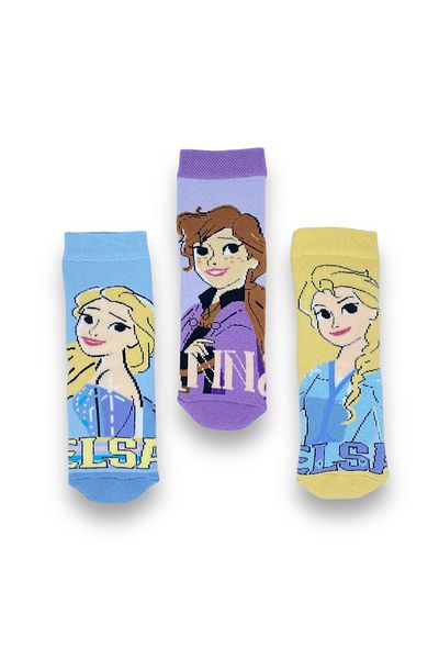 Frozen Άδεια για κορίτσια 3 ζευγάρια πετσέτες κάλτσες 21551-2