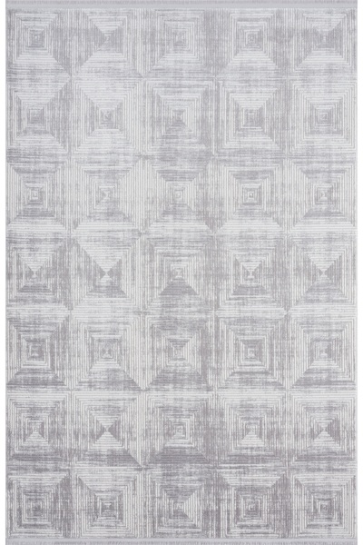 SEYRAN HALI Seyran Roma Koleksiyonu Akrilik Dokuma Halı 422 Gri