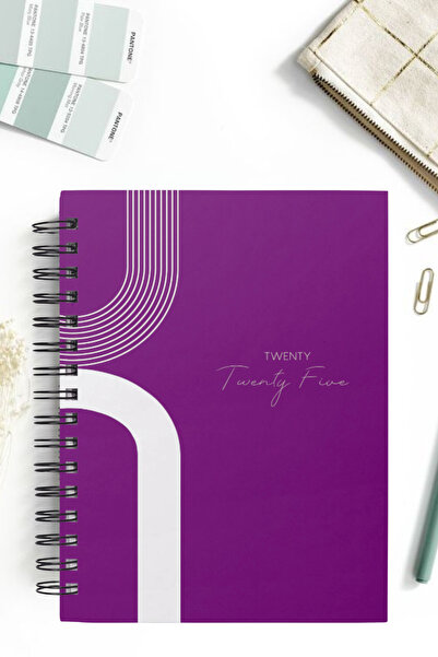 pcpapiruscraft A5 SPİRALLİ SÜRESİZ PLANLAYICI AJANDA-12 AYLIK-SADE MODELLER