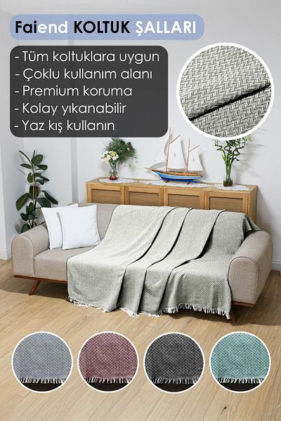 Faiend Husa Fotoliu 160X 210 Cm Canapea Canapea Pat Divan Husa Fotoliu Bumbac Lavabil Simplu Şal