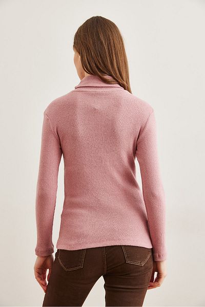 Olalook Pulover pentru femei Dusty Rose, cu gât roscat, cu camisole, KZK- 19000395