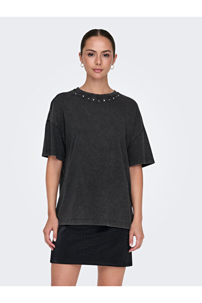 JDY Jdycarla S/S O-Neck Stud T-Shirt Jrs 15346243   Phantom
