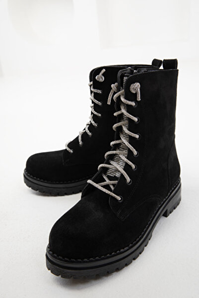 SOHO Siyah Süet Kadın Bot & Bootie 20141