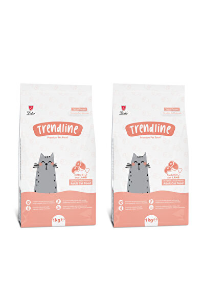 Trendline Kuzu Etli Yetişkin Kedi Maması 1 Kg 2'li Set