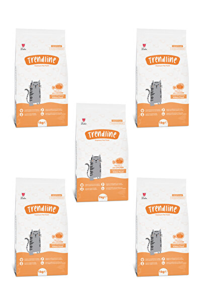 Trendline Kitten Tavuklu Yavru Kedi Maması 5x1 Kg