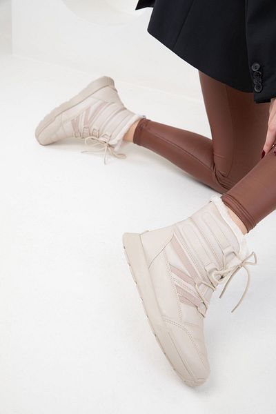 SOHO Μπεζ Γυναικείες Μπότες - 20137 Model Bootie