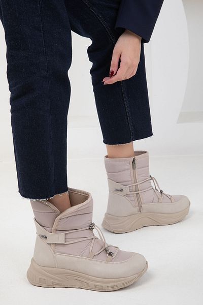 SOHO Μπεζ Γυναικείες Μπότες - 20138 Model Bootie