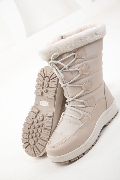 SOHO Μπεζ Γυναικείες Μπότες - 20136 Model Bootie