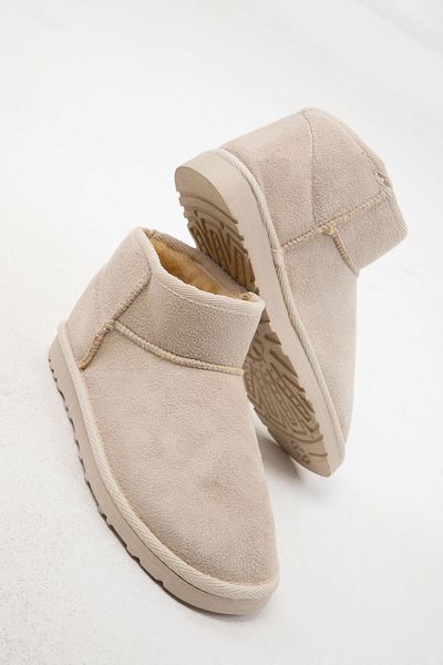 SOHO Beige Suede-Beige Women's Boots & Bootie 20024