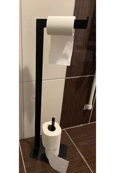 RENKYAPI Toilet Roll Holder, Backup Paper Holder, Bathroom Wc Standing Paper Holder