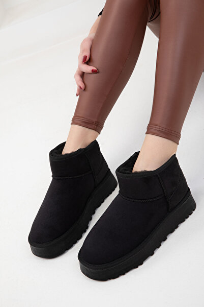 SOHO Dámské černé semišové boty - 19761 Model Bootie