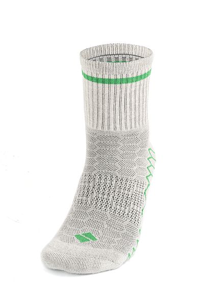 Bonny Silver No Smell Running and Walking Women's Green Socket Silver Socks