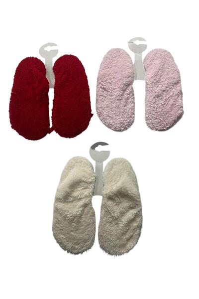irem içgiyim Plush Towel Home Socks Pandif Booties (Pack of 3)