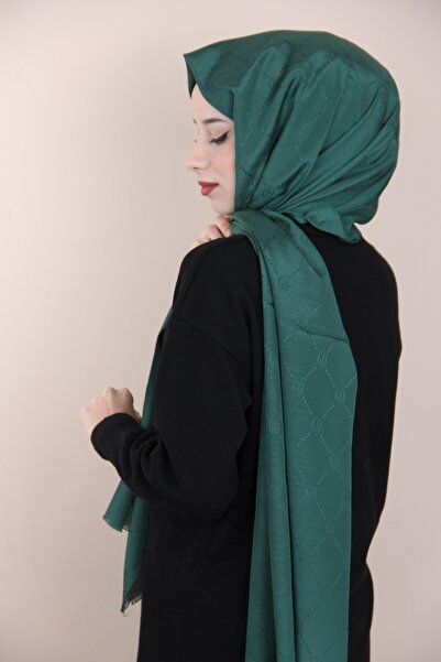 PİRAMİT Emerald Pyramid Monogram Shawl