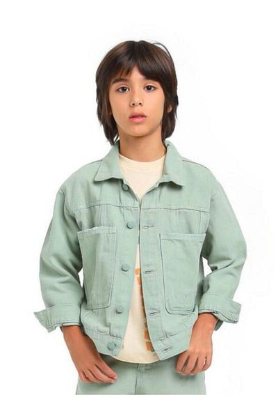 Zekids Water Green Boy's Jacket - with Pockets