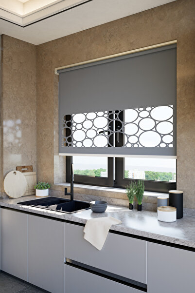 Genel Markalar Lazer Kesim Mat Stor Perde, Lazer Kesimli Klasik Serisi, C-500...