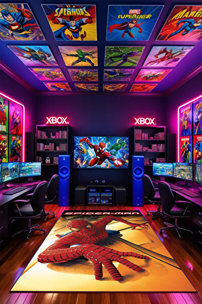 THEMODERNHANE Kaymaz Makinede Yıkanabilir Gaming Oyuncu Playstation Gamer Örü...