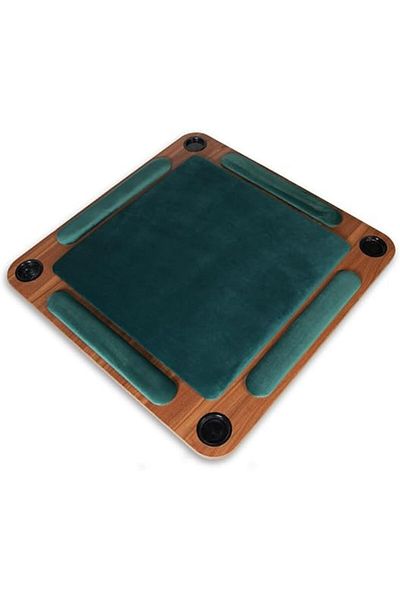 ALBADER Big Wooden Ploot Play Cards Game Table Large Size, Wood Baloot Table Large 95 * 95 * 76 CM