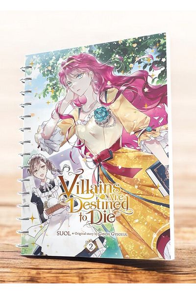 nihonwosekai Villains Are Destined to Die Anime Manhwa A5 Boy Spiral Notebook